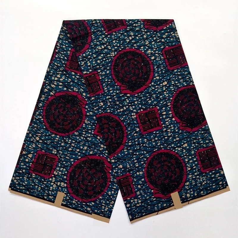 Miss. L Новое поступление tissu африканская восковая ткань хлопок высокое качество 6 ярдов/шт для одежды HL19S11261
