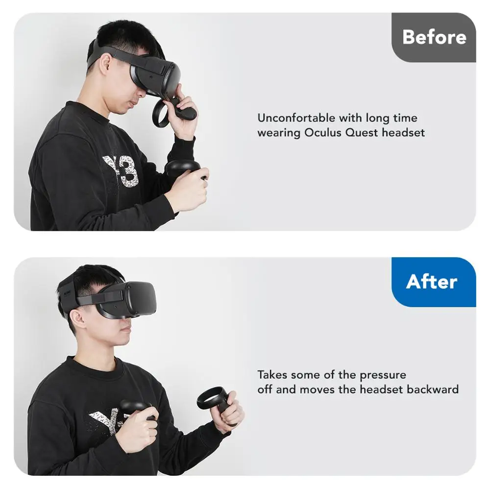 Oculus Quest повязка на голову с 1 парой лямки для Virtual Controller аксессуары|Аксессуары