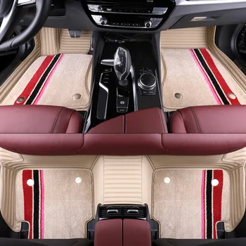 

Waterproof leather car floor mats For BMW 3 5 7 Series F20 E90 F30 E60 F10 F11 G30 F01 G11 X1 X3 X4 X5 X6 F48 E83 F25 E70 E71