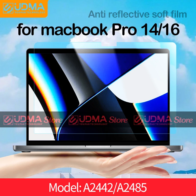 Udma Anti Glare Screen Protector For 2021 Macbook Pro 14 16 M1 A2442