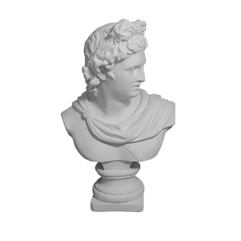 

Apollo Head Portraits Bust Gypsum Greek Mythology Adelos Statue Home Decoration Resin Art Craft Sketch Practice WJ52635