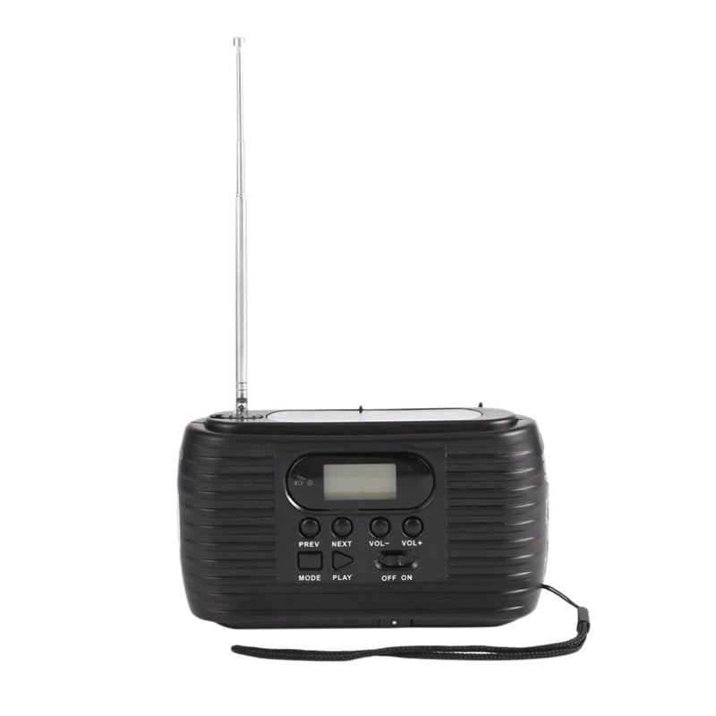 BESTSolar Powered аварийное радио с ручным сгибанием Am/Fm и музыкальный плеер фонарик 3