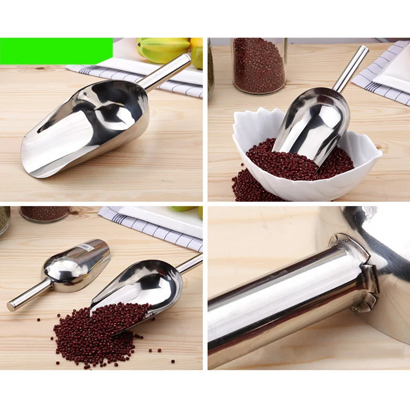 

Ice Stainless Scoops Ice Tongs Flour Ice Cube Shovel Buffet Bar Tools Candy Buffet BBQ Wedding Bar Party Kitchen Accessories
