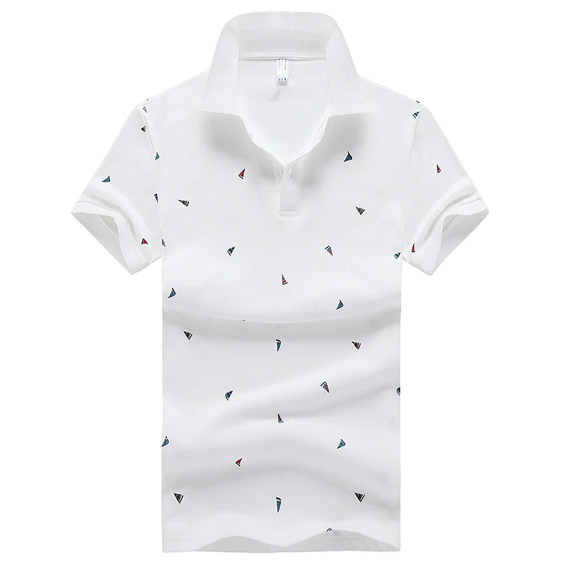 Новое поступление 2019 брендовая Повседневная хлопковая рубашка поло Мужская