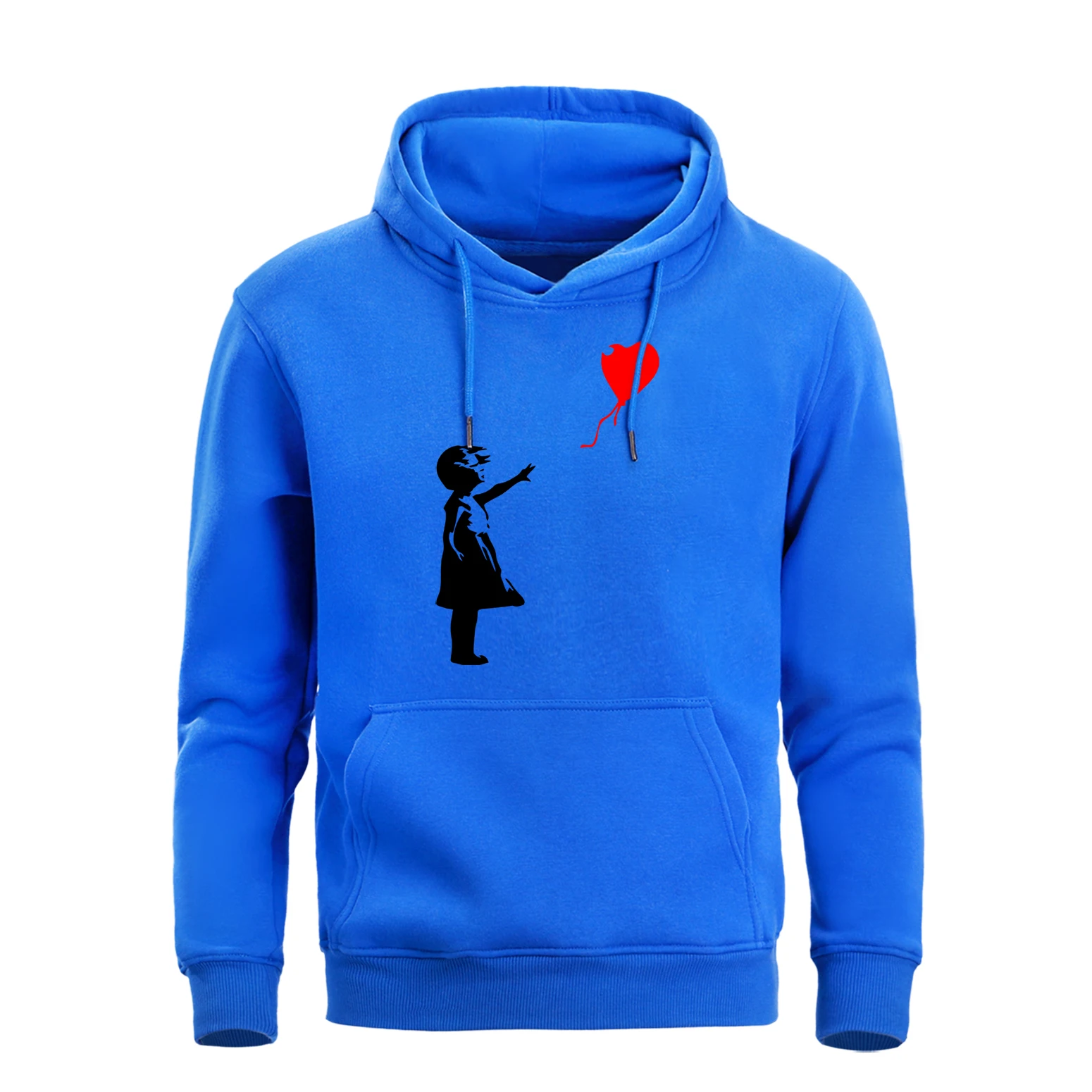 Толстовка с капюшоном и надписью «World Peace Balloon Girl Banksy Love» для мужчин, коллекция года, весенне-осенняя Теплая Флисовая Мужская Толстовка Harajuku с капюшоном, мужская Толстовка