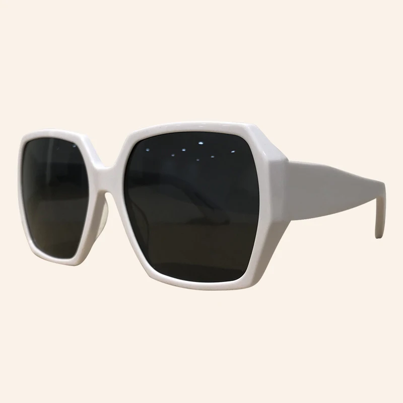 No.2 Sunglasses Большие Квадратные Солнцезащитные очки для женщин и мужчин, роскошные брендовые черные солнцезащитные очки с большой оправой - Цвет линз: No.2 Sunglasses