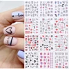 12 pièces Valentines manucure amour lettre fleur curseurs pour ongles Inscriptions Nail Art décoration eau autocollant conseils GLBN1489-1500 ► Photo 2/6