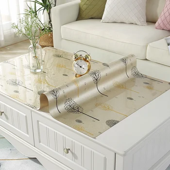 

Waterproof Oilproof Table Cloth Rectangular Clear Pvc Dining Table Cover Kitchen Decorative Manteles De Mesa Tablecloth EB50ZB