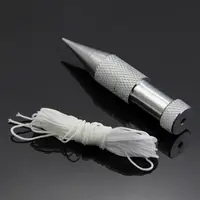 Bricklayers Straight Silverline Plumb Bob + 15FT Line Hand DIY Tools Silver New 1