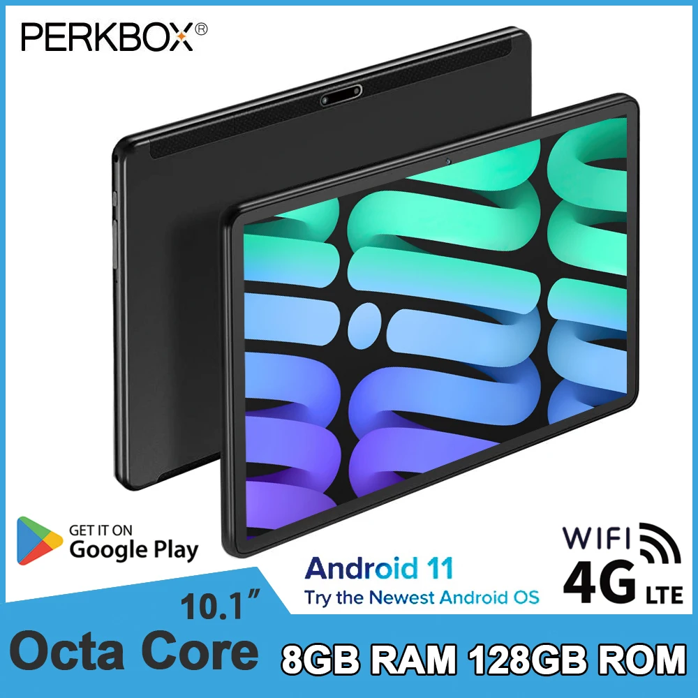

2022 Generation 10 Inch Tablet Adnroid 10.0 Octa Core CPU 8GB RAM 128GB ROM Dual 4G LTE Network 6000mAh Battery GPS Pad Type C