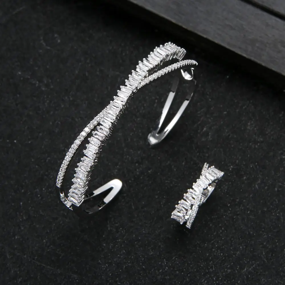 Модный Роскошный стекируемые браслет для женщин с длинными рукавами на свадьбу