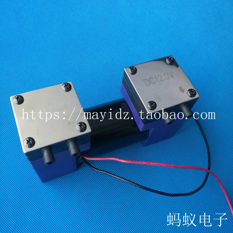 

Double vacuum pump 12V DC 24V mute small micro-diaphragm pump suction pump pumping play 220V
