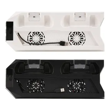 

YH09 Charge Cooling Bracket Perfect for PS4 Host and Handle Fashion Cooling Charging Dock Stand Vertical Stand Cooler with Fan