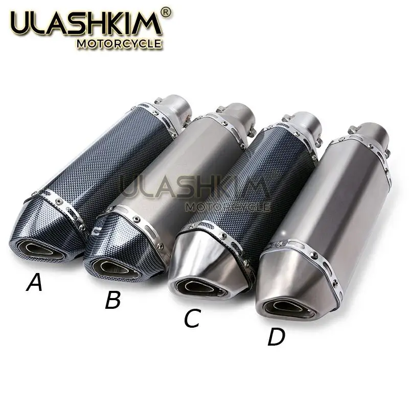 motorcycle scooter exhaust muffler with db killer for Scooter 4 stroke GY6 125 GY6 150 152QMI 157QMJ slip on ► Photo 2/6