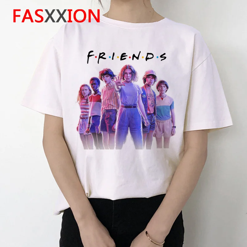 Футболка друзья Женская мода ulzzang 90s повседневная harajuku футболка Мультфильм гранж Повседневная Женская забавная футболка kawaii принт