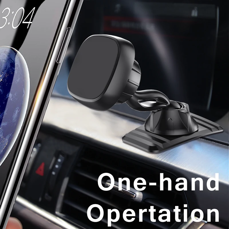 Magnetic Phone Car Mount Double 360° Rotate Magnetic Cell Phone Holder for Car Dashboard Phone Magnet Car Mount for iPhone 11