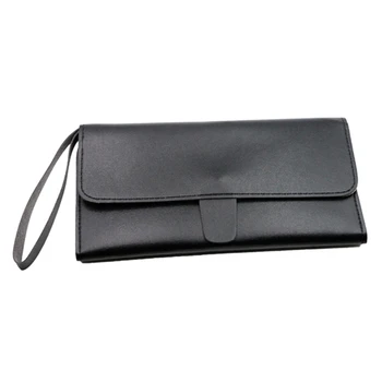 

Hairdresser Tools Bag PU Leather Scissor Hand Bag Can Hold 5 Pieces Scissor Hairdressing Scissor Wallet for Combs