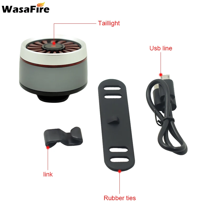 WasaFire умная Индукционная тормозная колодка велосипед хвост светильник с
