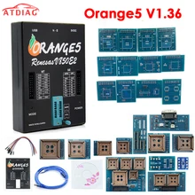 Laranja completa 5 v1.36 programador ferramenta de diagnóstico com adaptador completo laranja 5 ecu programador ferramentas diagnósticas laranja 5 acessórios do carro