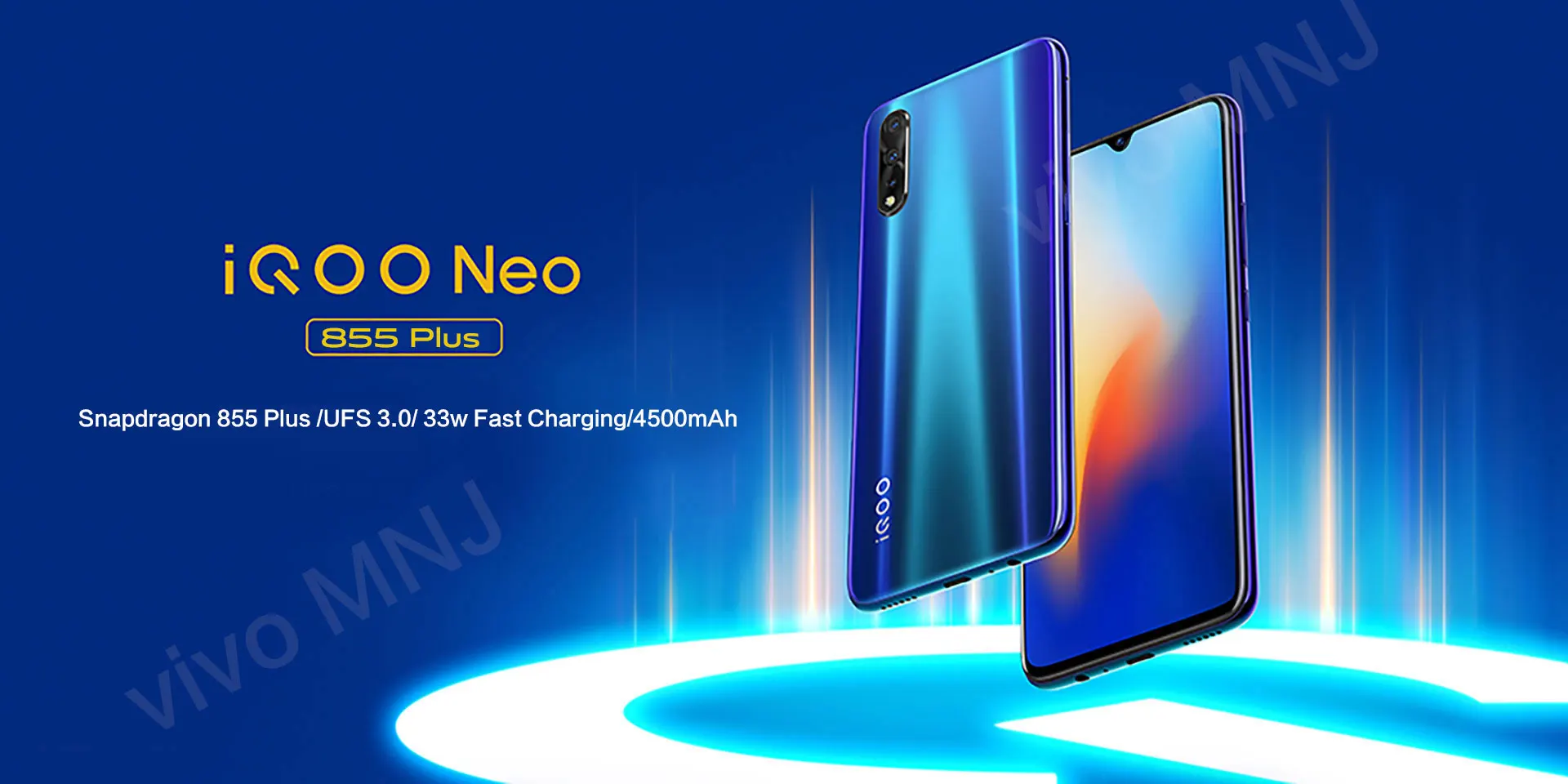vivo iQOO Neo 855 Plus мобильный телефон 8G 128G Snapdragon 855 Plus 33W Dash зарядка 4500mAh Celular Android смартфон