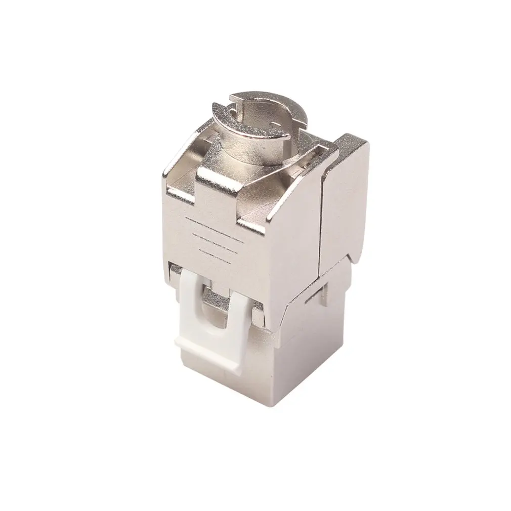 Сетевой RJ45 Cat6 Cat7 Keystone Jack модуль 360 градусов полностью экранированный RJ45 разъем для LSA бесинструментальное отключение