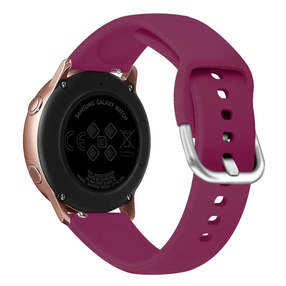 Ремешок 20 для Samsung Galaxy Watch Active 2 мм спортивный сменный Браслет Huawei 91018|Ремешки