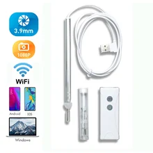 3,9 мм 2MP 3IN1USB камера для чистки ушей IP67 водонепроницаемая HD Wifi эндоскоп Визуальный Инструмент для осмотра Ушная ложка 6 светодиодов для Android/IOS