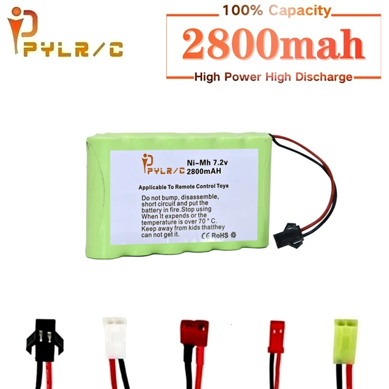 7.2v Rechargeable Battery For Rc toy Cars Tanks Robots Gun 2800mah Ni-MH AA Batteries Pack Boat 1PCS | Игрушки и хобби