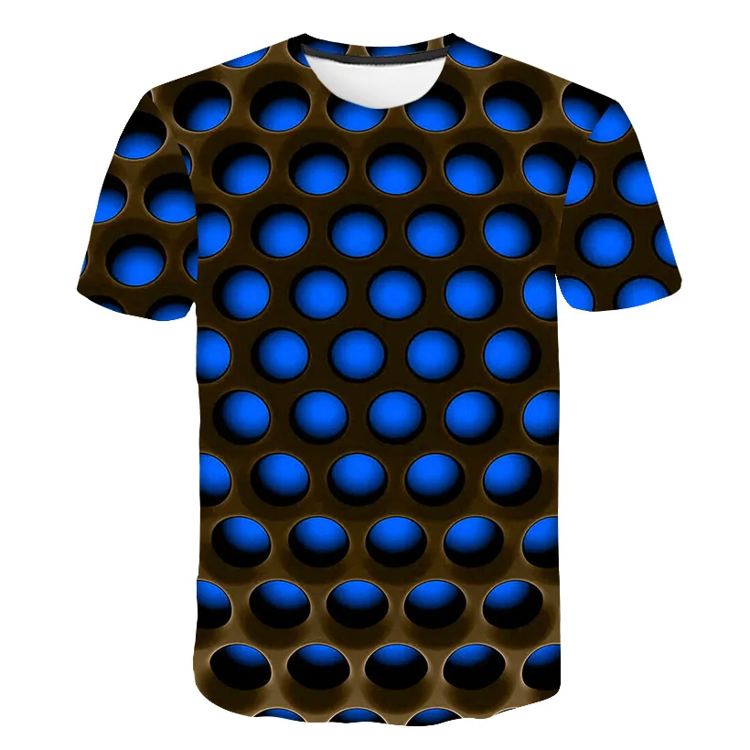 New Brand Plaid T shirts Men Geometric Tshirt Homme Stripes Tshirts Casual Vortex T shirt 3d Colorful Print Mens Clothing - Цвет: 2400