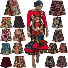 Настоящий голландский воск Анкара, Африка батик двойной печати ткань высокого качества хлопок швейный материал для свадебного платья Африканский tissu 6 ярдов