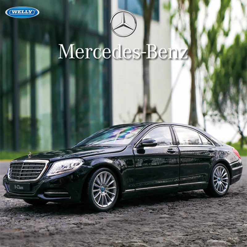 Модель автомобиля Mercedes Benz S CLASS S500 welly 1:24 модель из сплава коллекция украшений