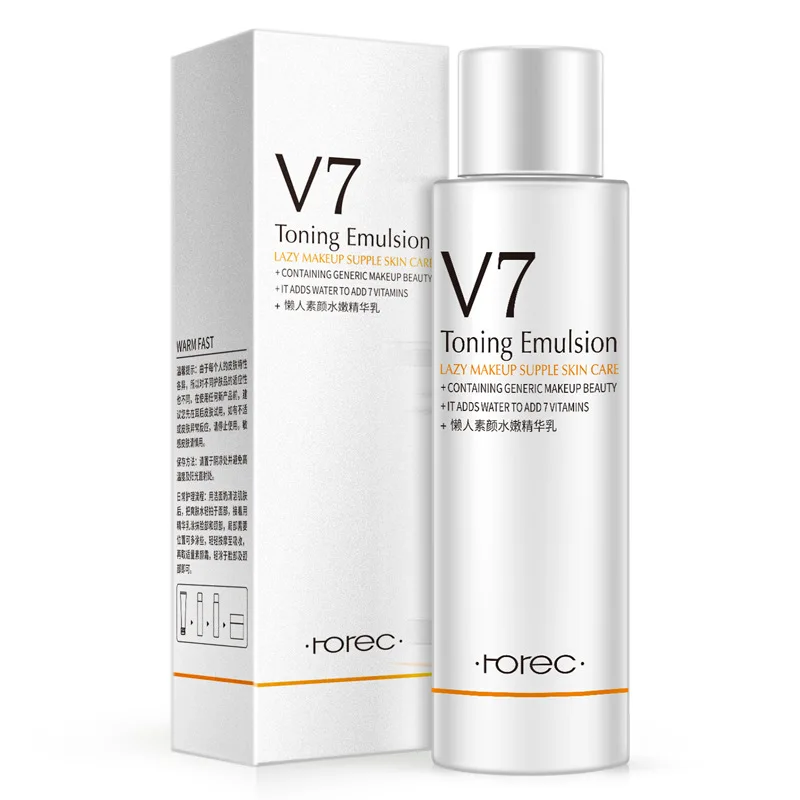 

Han Chan V7 Lazy Face without Makeup Milk Supple Essence Lotion Translucent Xi Water Light Emulsion Water Moisturizing Toner And