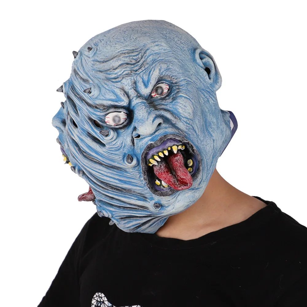 Funny Halloween Party Mask Masquerade Cosplay Costume Props Zombie Undead Latex Full Face Mask Increase Festive Atmosphere