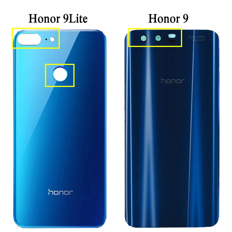 Задняя крышка батарейного отсека 5 15 дюйма для Huawei honor 9 стеклянная корпуса 65 honor9
