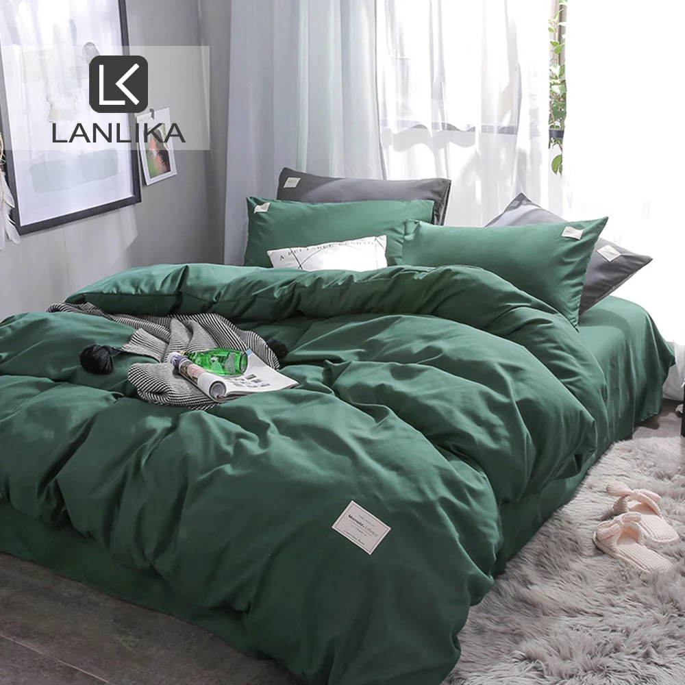 Lanlika темно-зеленый комплект постельного белья Декор домашний текстиль