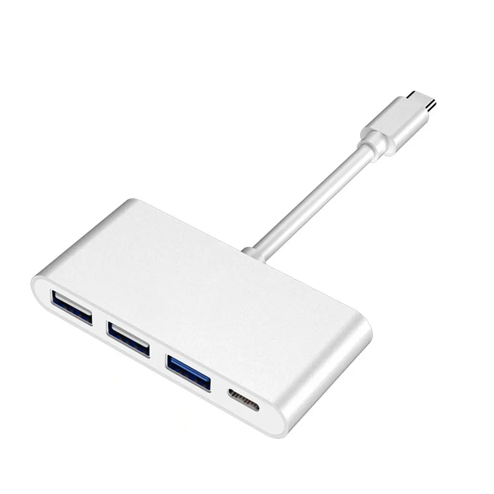 Ультра-тонкий мини втулка для быстрой зарядки USB2.0 Тип с разъемами типа C и usb-хаб USB2.0 концентратор Тип-C концентратор usb-хаб 4 Порты и разъёмы Выход концентратор