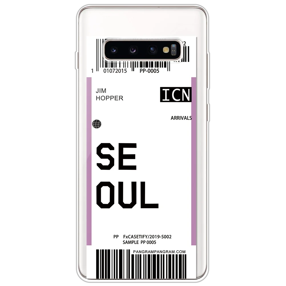 Модный чехол с надписью Bar Label World Ticke для Samsung Galaxy J6 J8 J4 Plus J5 J7 Prime 2018 2016 2017 защитный