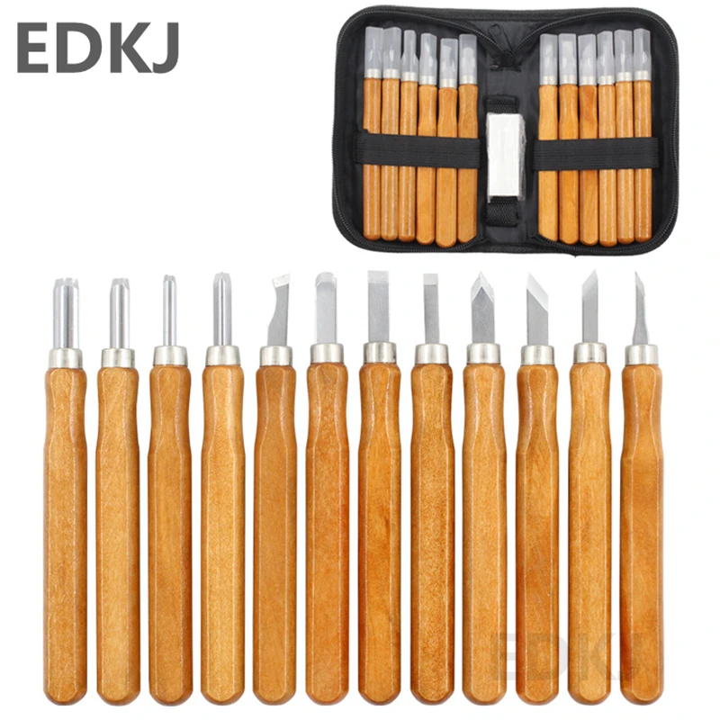 

12 pieces wood carving knife carving wood carving DIY tool carpentry hobby crafts artisan knife carving pottery cork knife
