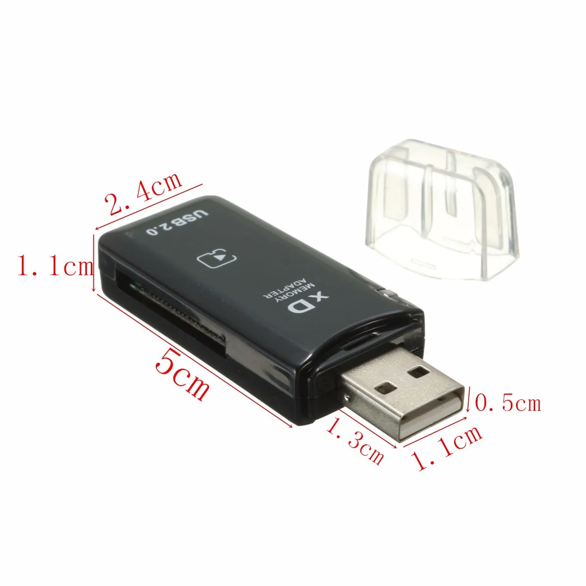 USB 2,0 высокоскоростной xD адаптер для чтения карт памяти Белый для Olympus Fuji XD Pictu для КПК, цифровая камера портативность ноутбука 2 Гб