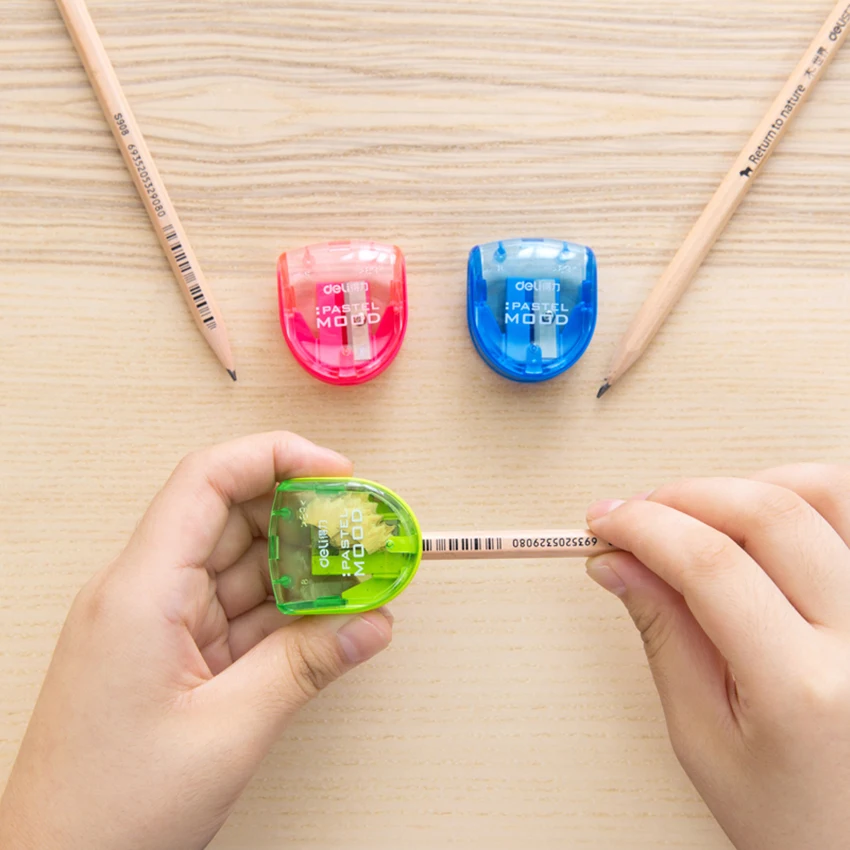 Прозрачный карандаш точилка ручной резак конфеты цвет милые Точилки для ручек студентов канцелярские школьные принадлежности для детей награды
