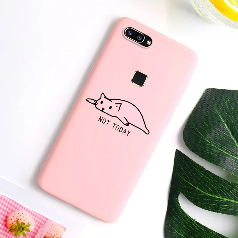 3D Матовый ТПУ чехол для Vivo X20 X21 X9 плюс X23 чехол Крышка Vivo Y53 Y55 Y66 V5 Y67 Y71 Y83 Y91 Z5X V11I Y97 V7 V9 V15 Pro чехол s - Цвет: PinkI046