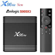 Presale X96 Air Amlogic S905X3 Мини Android 9,0 ТВ-приставка 4 Гб 64 ГБ 32 ГБ wifi 4K 8K 24 кадров в секунду Netflix X96Air 2 Гб 16 Гб телеприставка