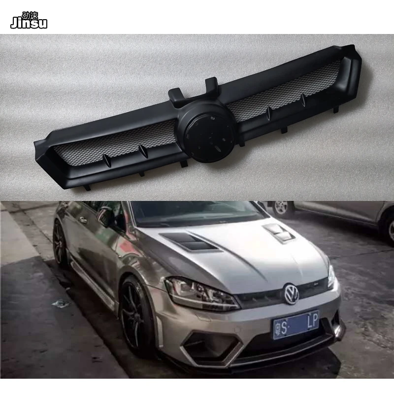 Aspec style fiber glass front air intake grille For VW Golf 7 R line GTI  MK7 2013 2016 A styling FRP matte black primer grill|Racing Grills| -  AliExpress