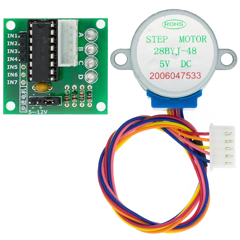 10 шт./партия 4 фазный шаговый двигатель 28BYJ 48 5V + плата драйвера ULN2003 5 x 5x драйвера|motor driver board|motor boardboard motor |