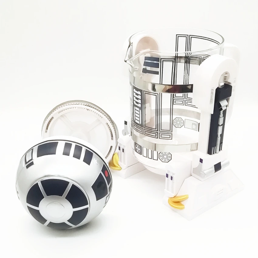 Cartoon R2-D2 Robot Office Home Mini Manual Coffee Maker, Coffee