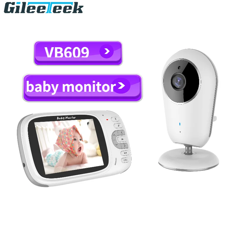 VB609 Smart Baby Monitor 3.2-inch Color LCD Screen Video Two-way Intercom Baby Monitor Camera Baby Room Surveillance Camera maman видеоняня vb609