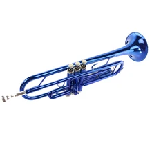 Для начинающих труба духовой инструмент музыкальные инструменты для детей Детская школьная игра образование Рождественский подарок на день рождения-синий