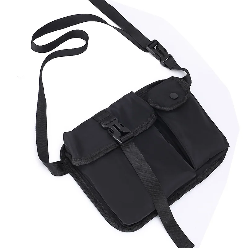 Youda дизайн простой стиль Светоотражающая сумка на ремне, персональная модная пара сумки-мессенджеры Классический Стиль поясная упаковка - Цвет: Черный