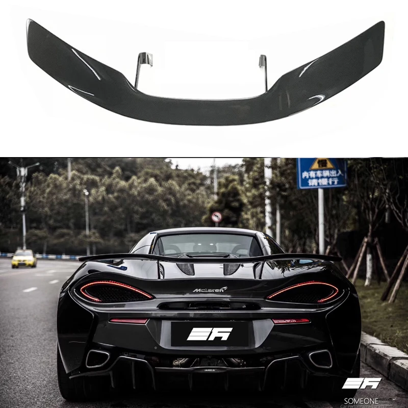 Для mlaren 570S 540C 570GT NOVITEC стильные автомобильные аксессуары высокого качества из настоящего углеродного волокна задний багажник спойлер крыло украшение