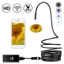 Практичный 8 светодиодный Бороскоп с ушной ложкой, эндоскоп для осмотра мобильных телефонов, мониторинг фотографий, прочная 8 мм 2-мегапиксельная камера, видео в реальном времени